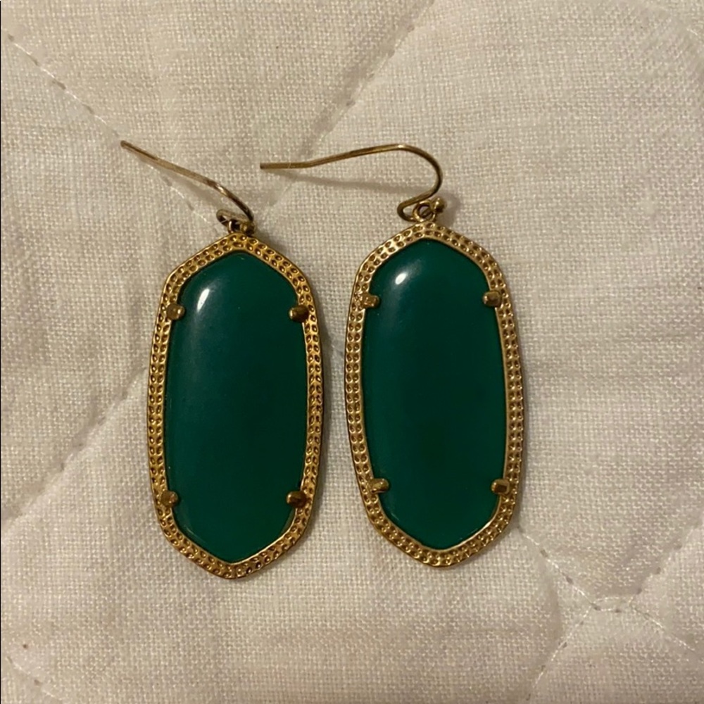 Kendra Scott Elle Earrings in Green